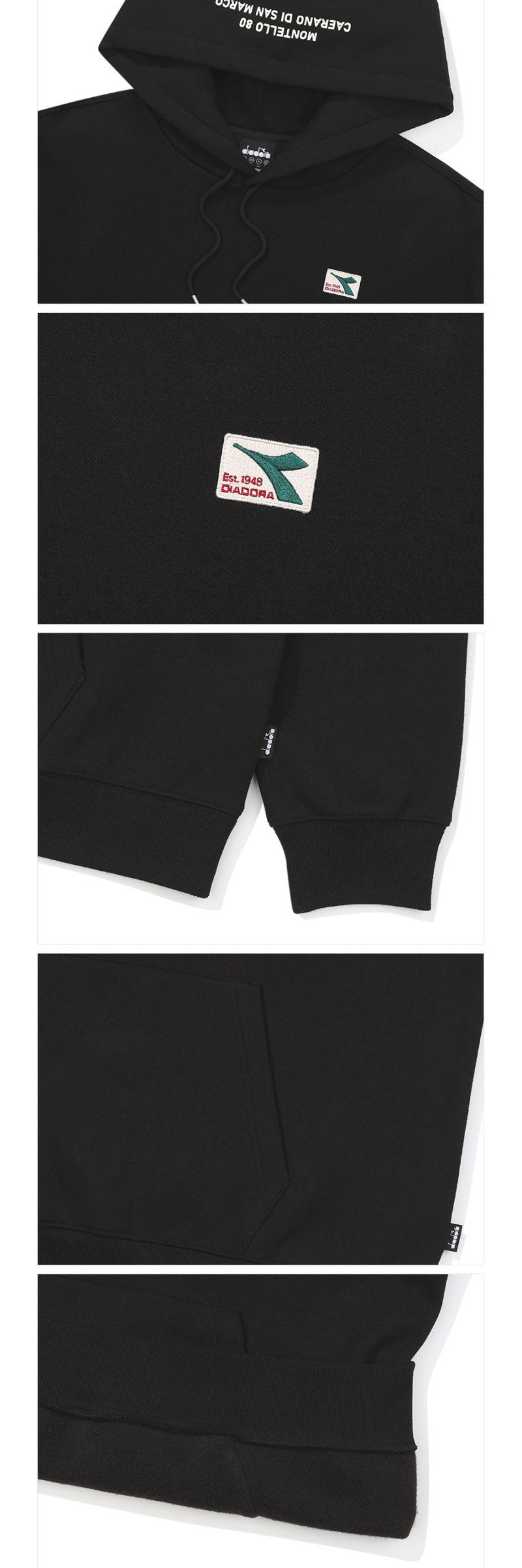 【WE ARE】韓國Diadora休閒連帽大學T衛衣D5423LHD80