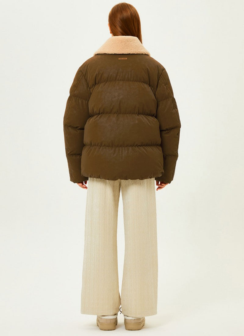 【WE ARE】韓國KODAK柯達皮革羽絨服外套K5423LDJ91