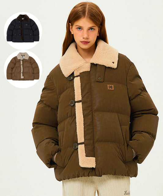 【WE ARE】韓國KODAK柯達皮革羽絨服外套K5423LDJ91