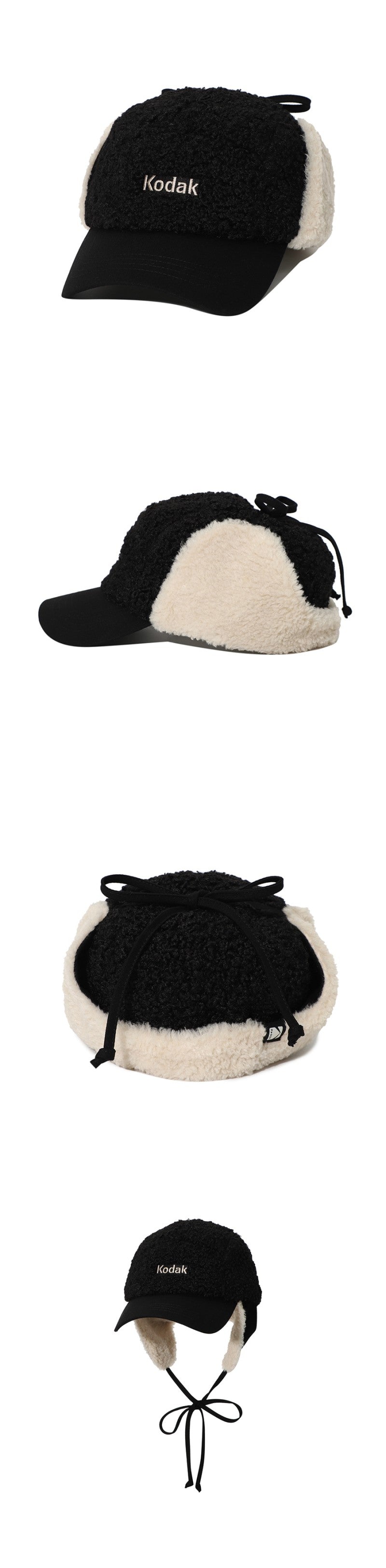 【WE ARE】韓國KODAK柯達抓絨護耳帽棒球帽K5443LCPN1