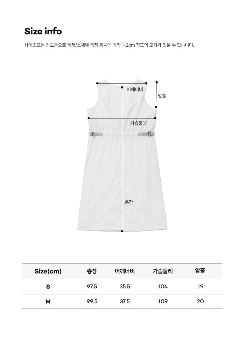【WE ARE】韓國KODAK柯達無袖連衣裙K6222ROP61