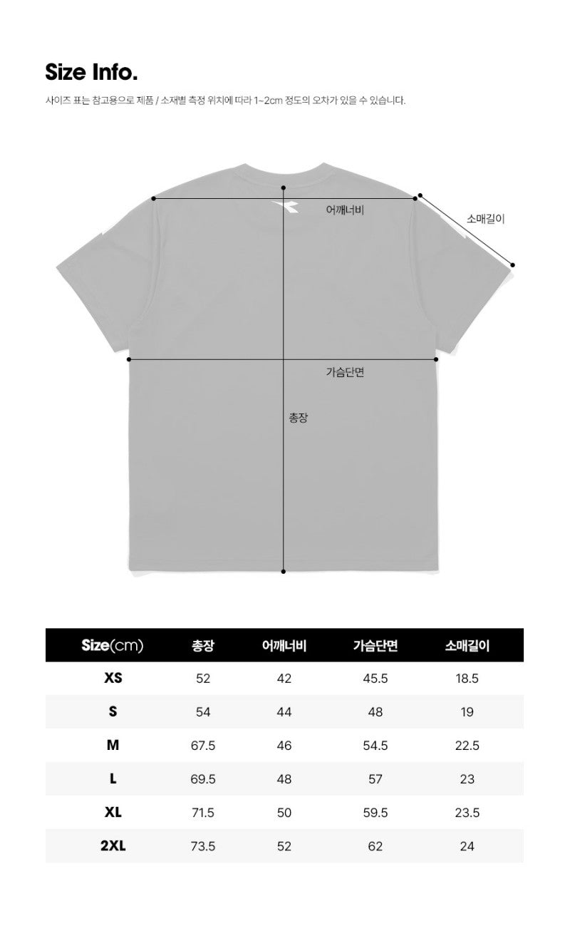 DIA折扣款【WE ARE】韓國Diadora休閒短袖T恤D5223TRS45