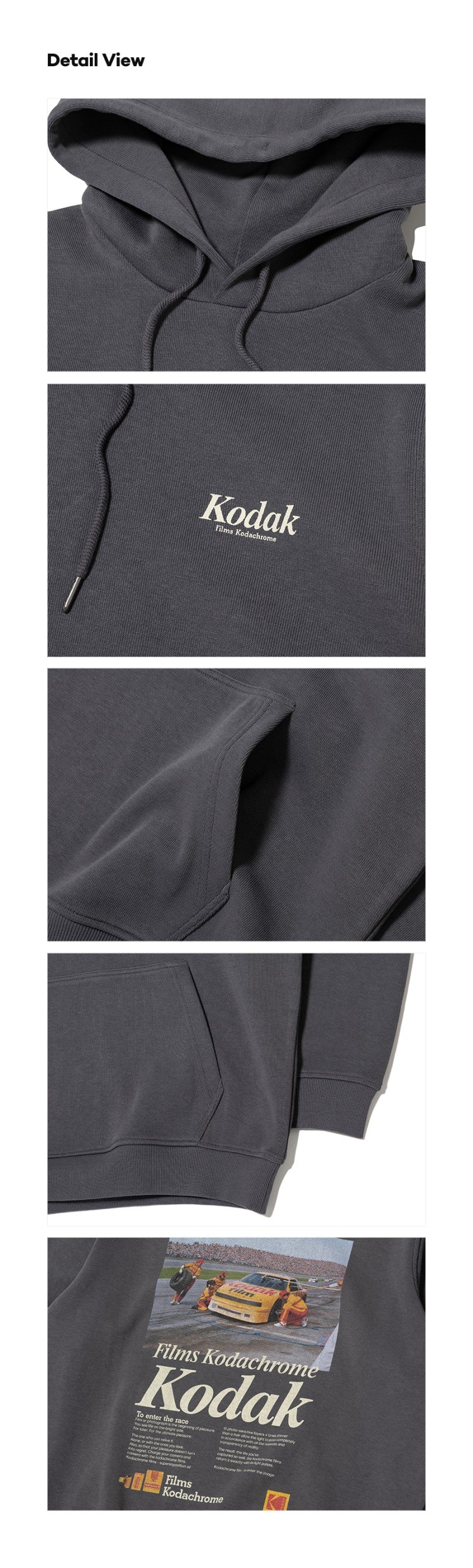 【WE ARE】韓國KODAK柯達連帽大學T衛衣K6123LHD10