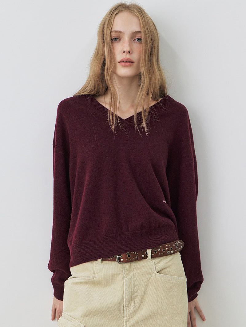 【WE ARE】韓國CITYBREEZE 90%羊毛V領針織 CTH3KT13