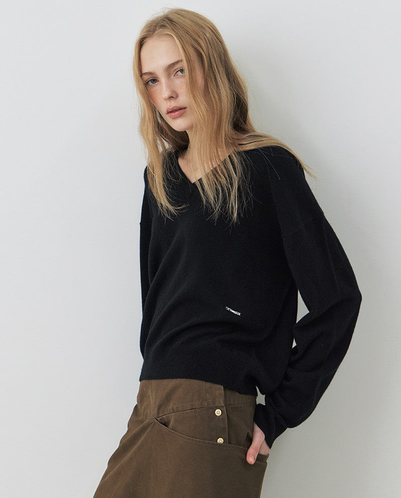 【WE ARE】韓國CITYBREEZE 90%羊毛V領針織 CTH3KT13