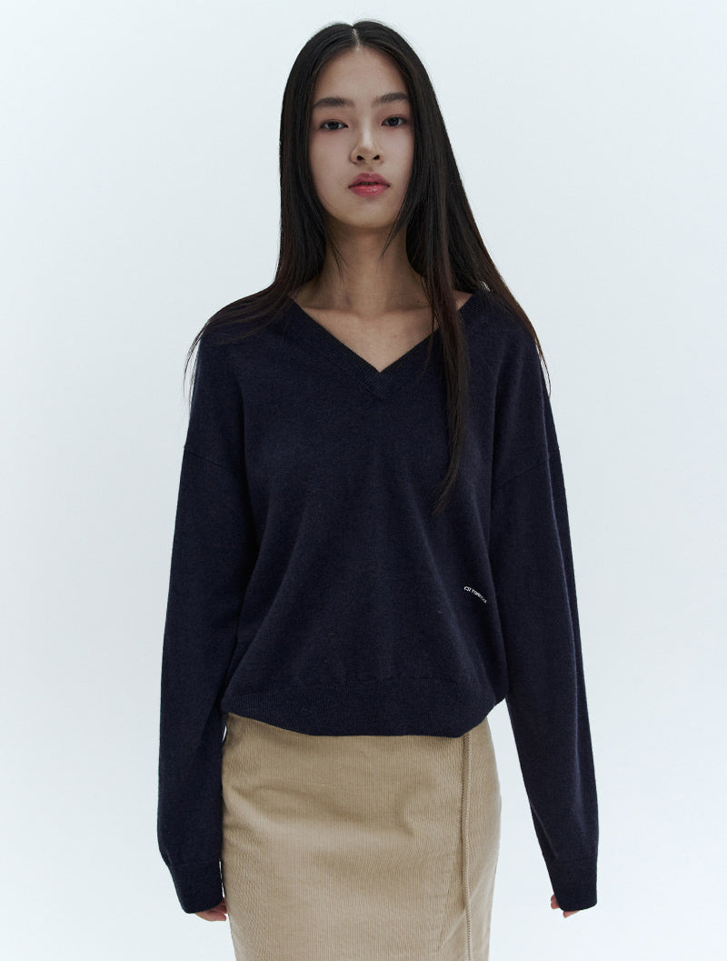 【WE ARE】韓國CITYBREEZE 90%羊毛V領針織 CTH3KT13