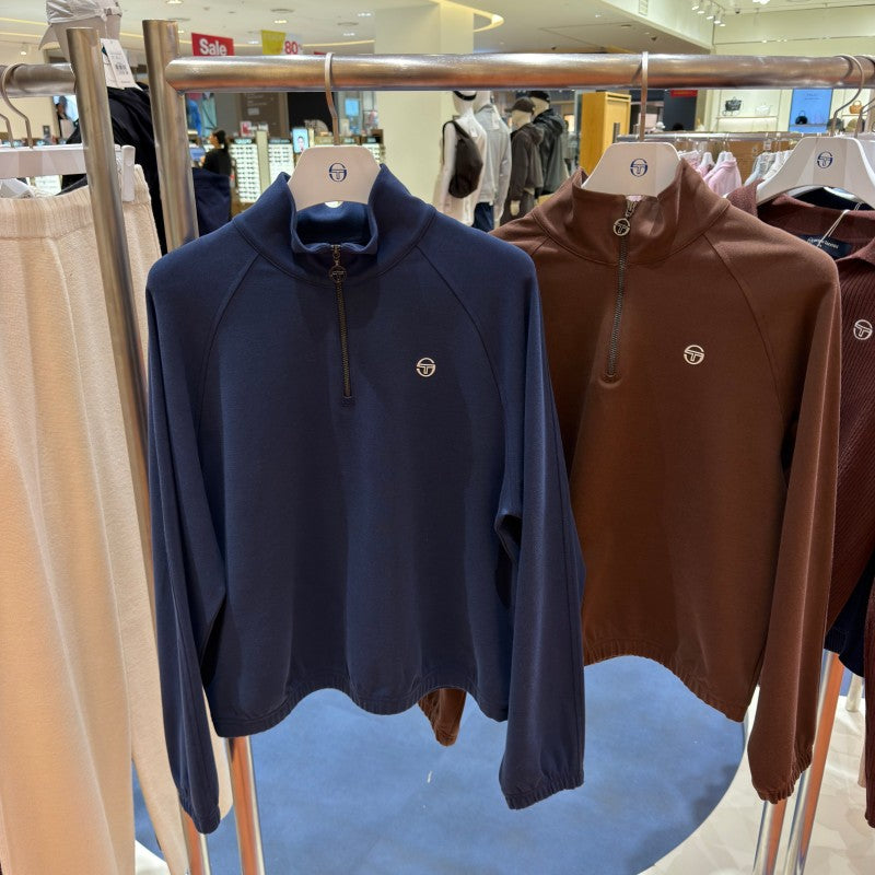 【WE ARE】韓國SERGIO TACCHINI 落肩半拉鏈大學T TWMT15264