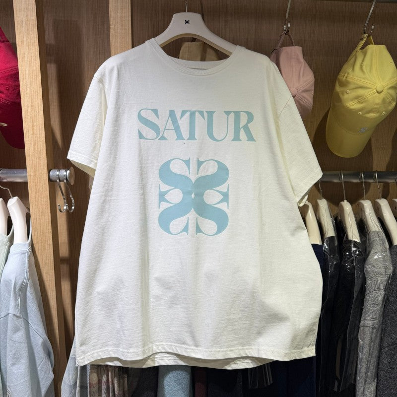 Satur折扣款【WE ARE】韓國SATUR短袖T恤SA252WTS14/SA252MTS14