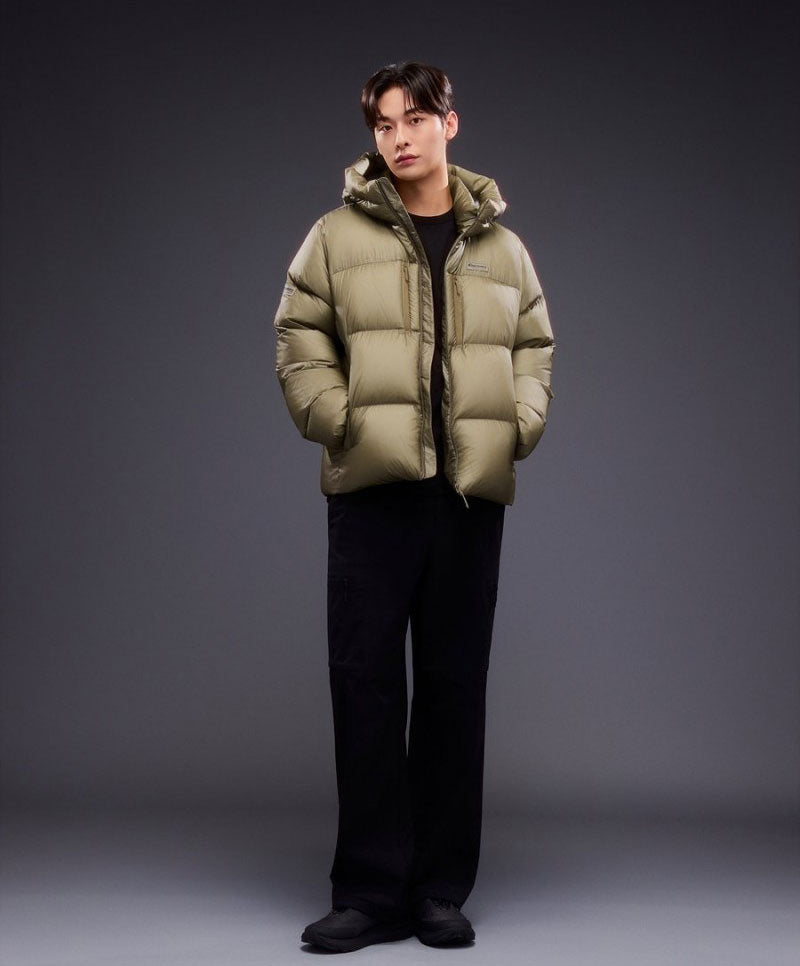 男款【WE ARE】韓國Discovery連帽鵝絨羽絨服DMDJ7G056