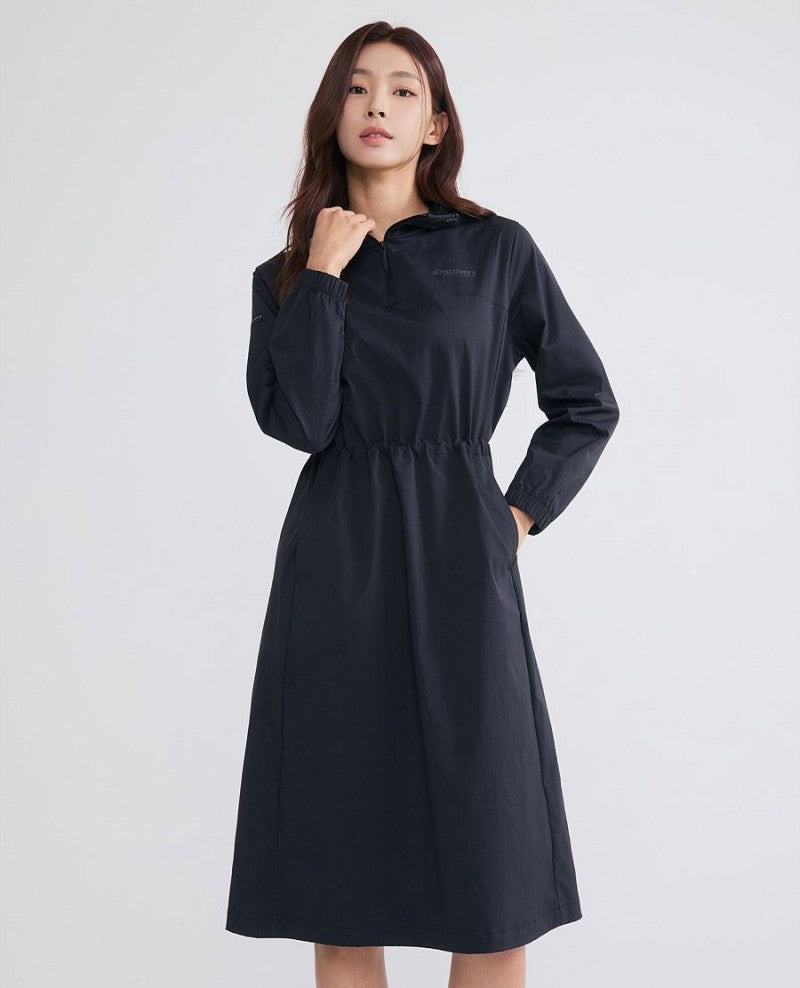 *Dis特價款* 女款【WE ARE】韓國Discovery連帽風衣連衣裙DWOP41054