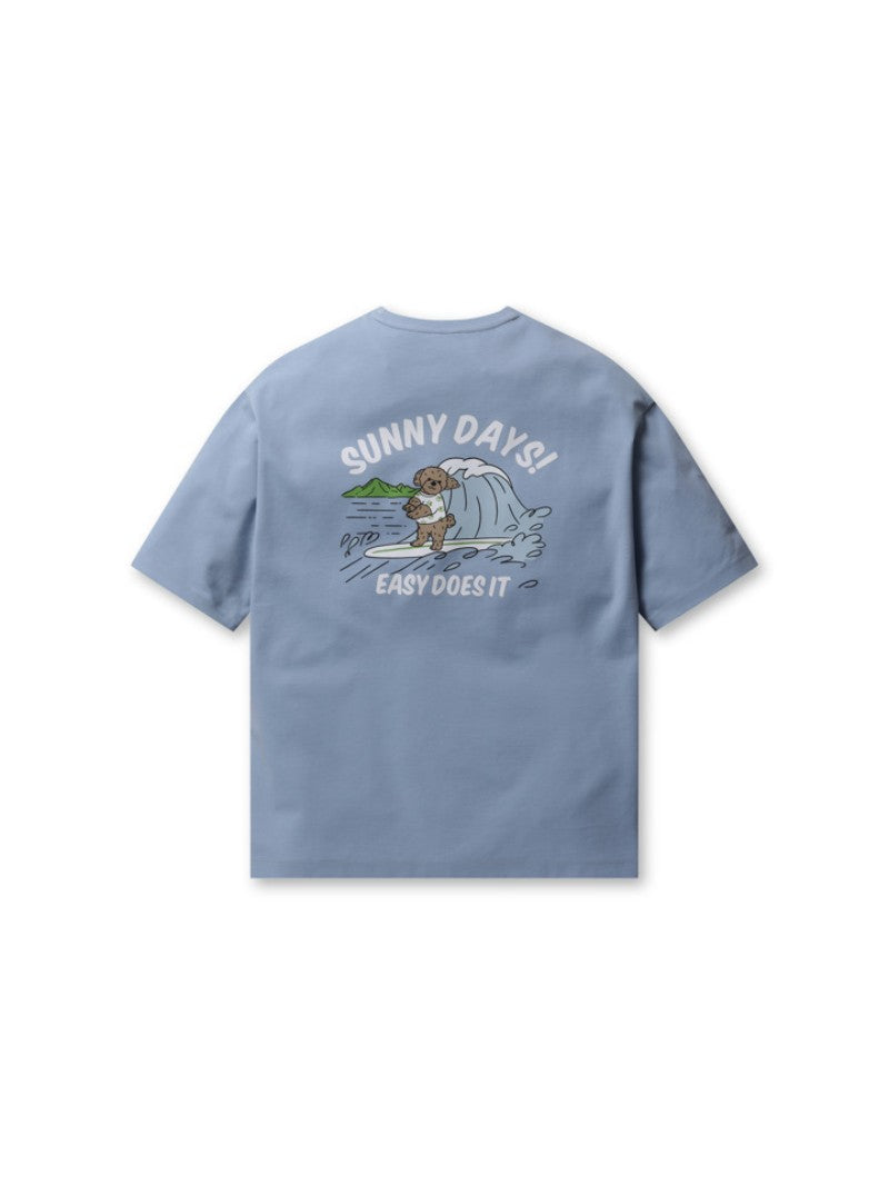 [MIM the wardrobe] 韓国☆SOFT TERRY STRIPED T-SHIRT 全2色 Unisex【WE ARE】Korea M Project Illustration Short Sleeve T