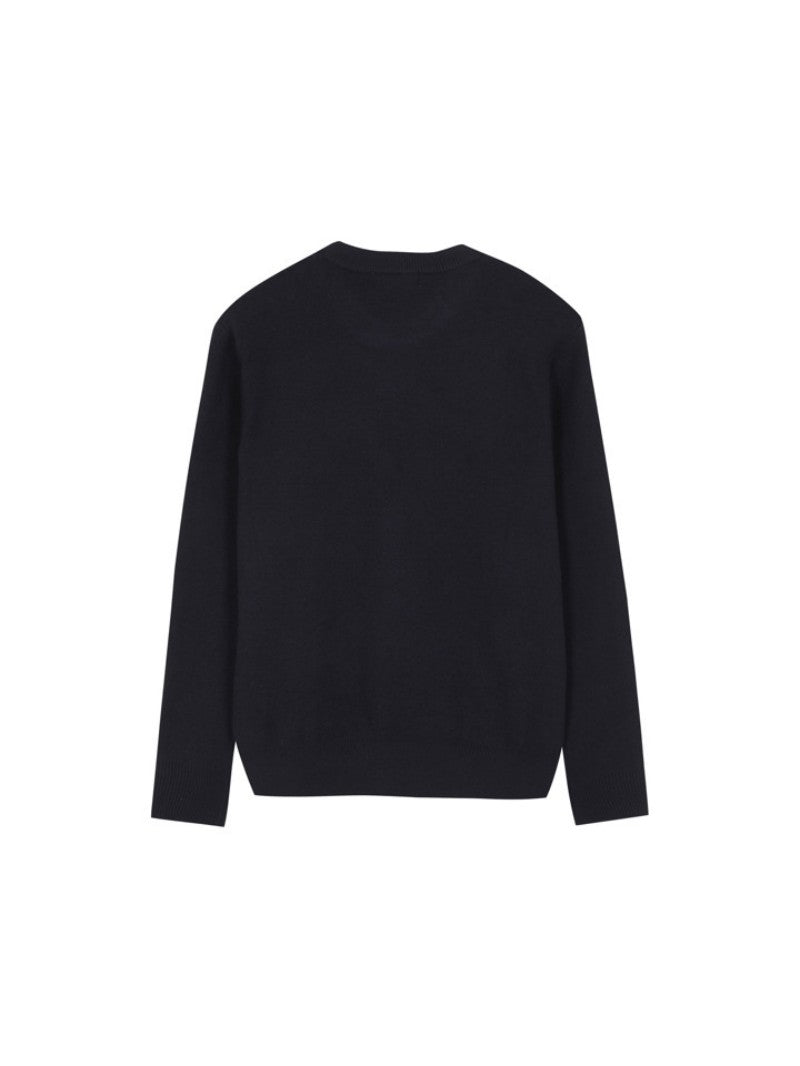 女款【WE ARE】韓國M計畫圓領萌寵字母毛衣EPF4ER2400