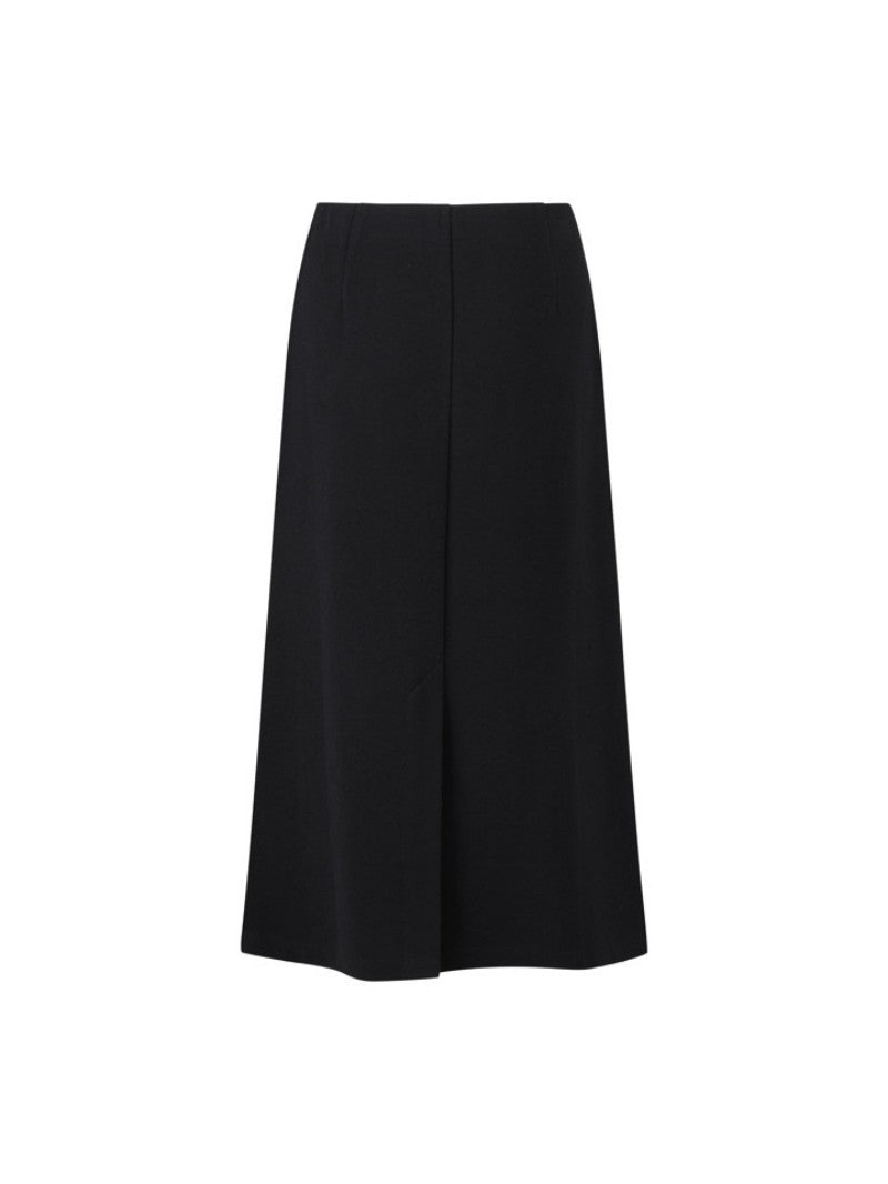 【WE ARE】韓國M計畫A字後分開叉9分裙帶兜半身裙EPF4RR2100