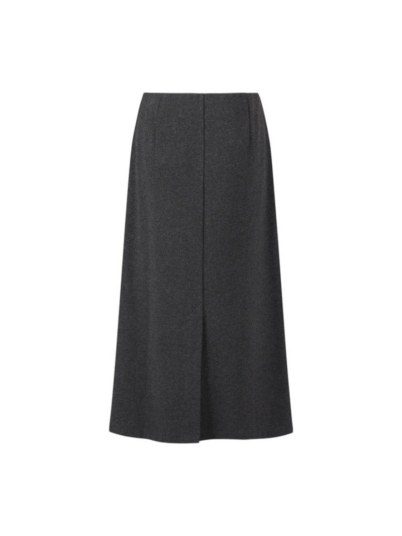 【WE ARE】韓國M計畫A字後分開叉9分裙帶兜半身裙EPF4RR2100