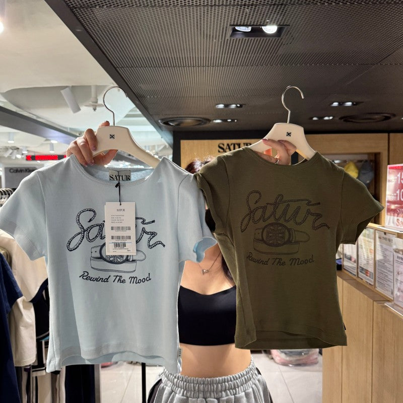 女款【WE ARE】韓國Satur休閒短袖T恤SA262WTS12