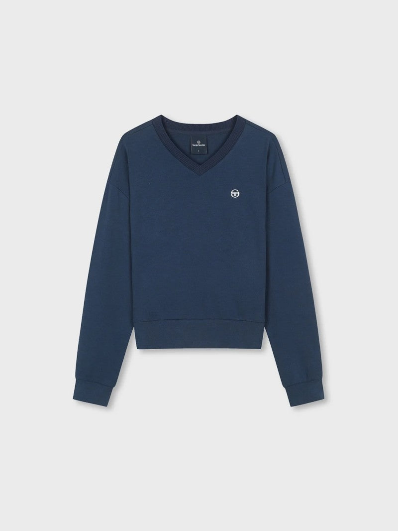 【WE ARE】韓國SERGIO TACCHINI小V領微短版大學T  TWMT15164