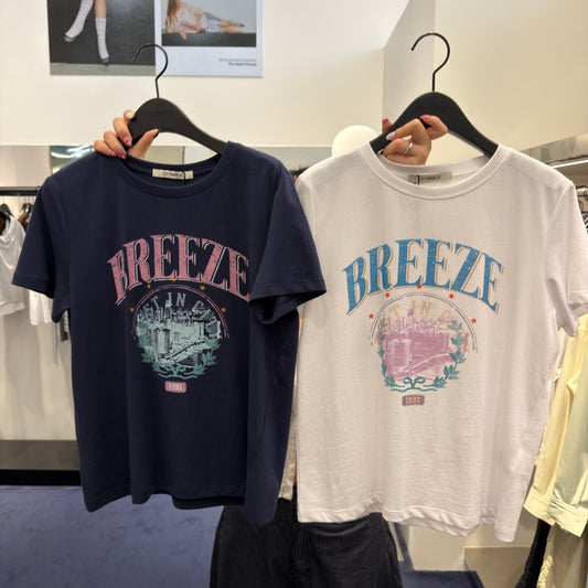 【WE ARE】韓國CITYBREEZE休閒刷舊美式短袖T恤CTH2TS86