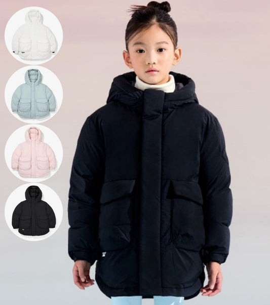 【WE ARE】韓國FILA KIDS連帽羽絨外套（0度左右）FK2DJF4107X