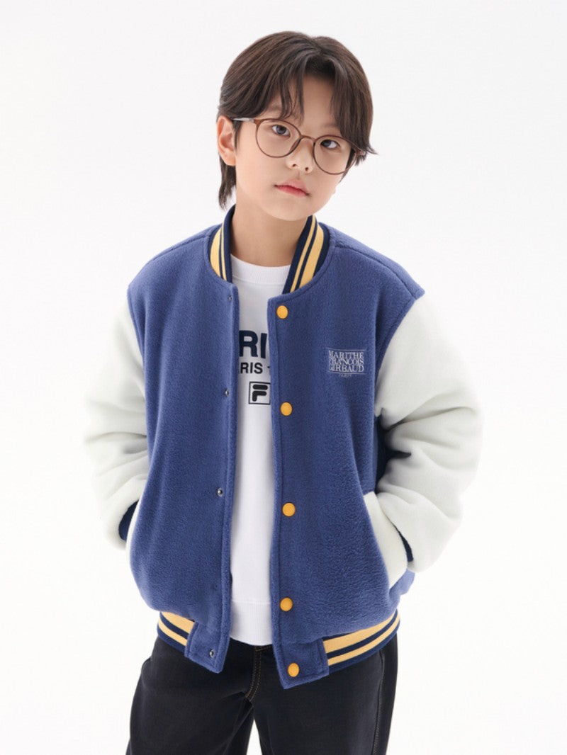 【WE ARE】韓國FILA KIDS休閒MFG聯名撞色棒球外套FK2JKG4M01X