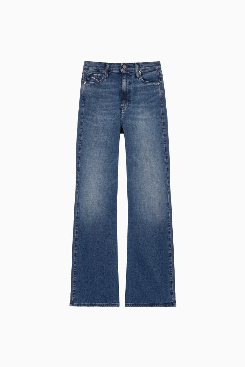 女款【WE ARE】韓國TOMMY JEANS 刷色微喇叭牛仔褲T32F6NEF10TWT1