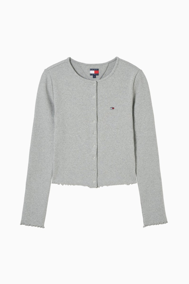 女款【WE ARE】韓國TOMMY JEANS 木耳邊針織衫  T32F6TTO01TWT2