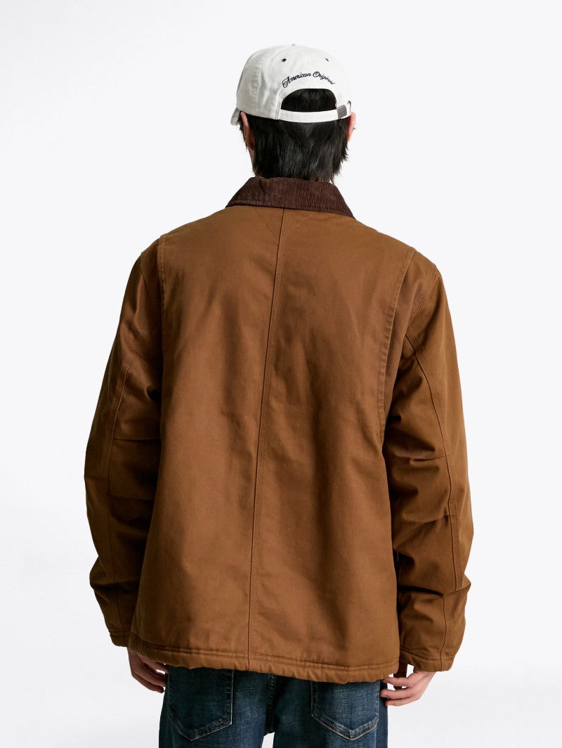 男款【WE ARE】韓國TOMMY JEANS 拼色羊羔毛外套T32F7WJC42TMT1