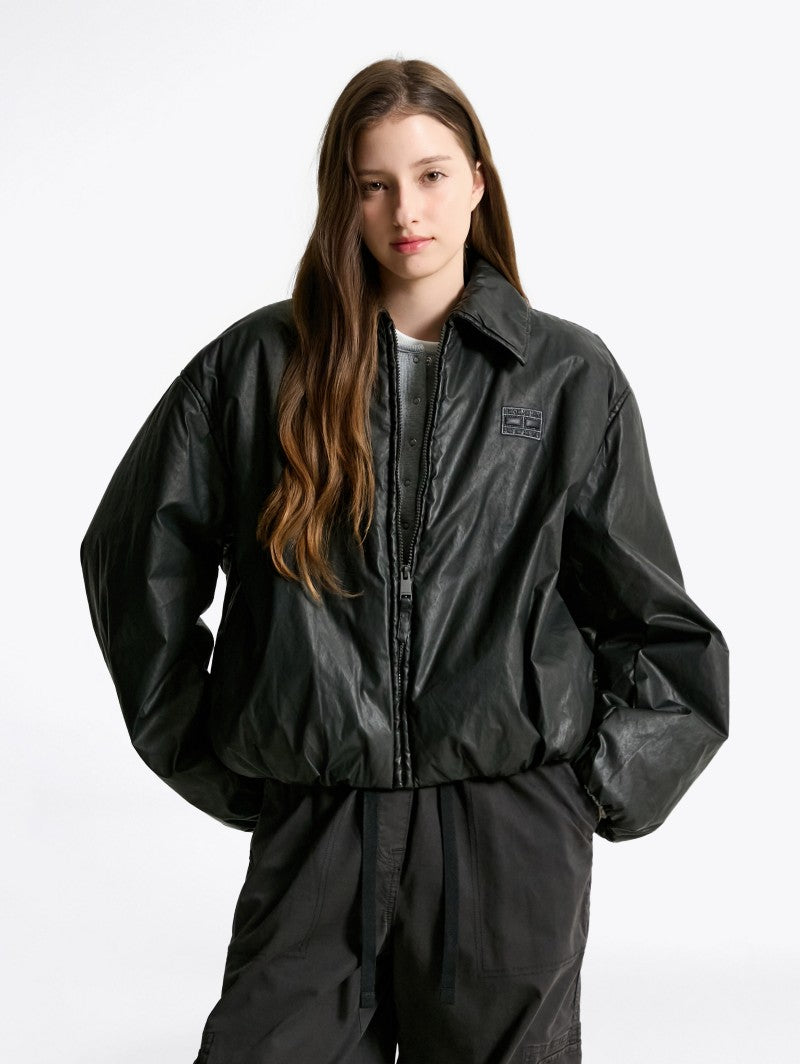 女款【WE ARE】韓國TOMMY JEANS 翻領鋪棉外套T32F7WJC46TWT1