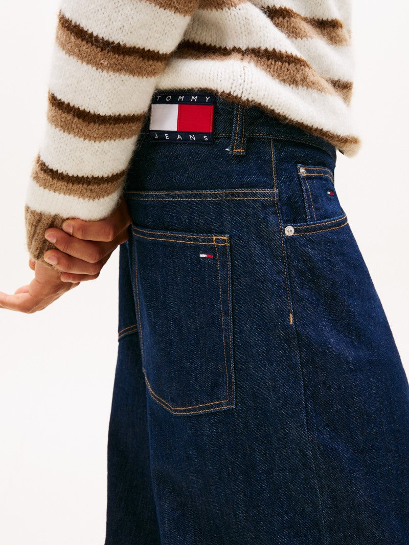 男款【WE ARE】韓國TOMMY JEANS 反折牛仔褲 T32F7NEW44TMT1