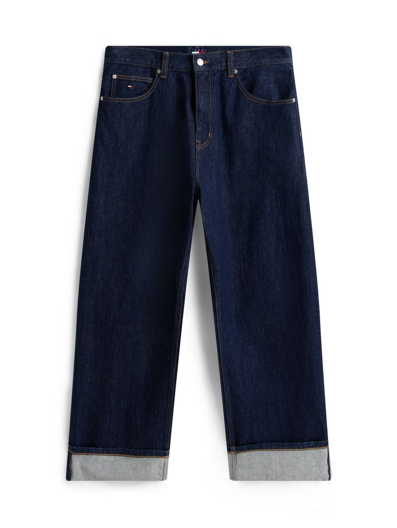 男款【WE ARE】韓國TOMMY JEANS 反折牛仔褲 T32F7NEW44TMT1