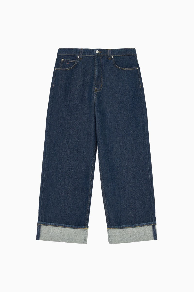 男款【WE ARE】韓國TOMMY JEANS 反折牛仔褲 T32F7NEW44TMT1