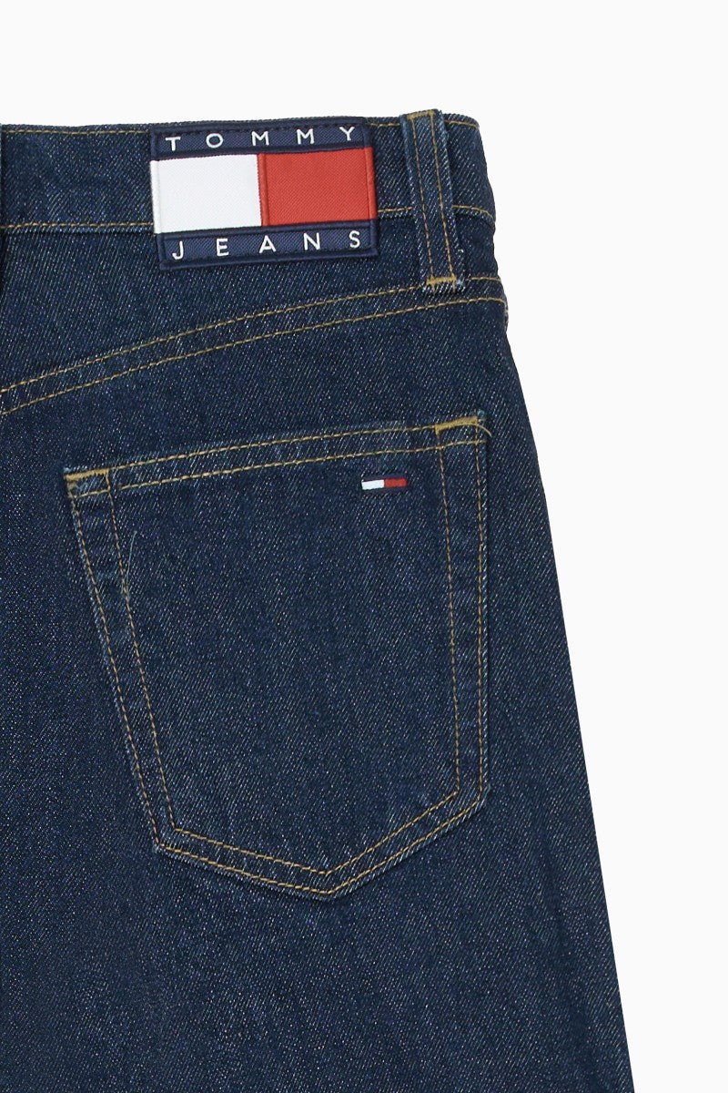 女款【WE ARE】韓國TOMMY JEANS 直筒反折牛仔褲 T32F7NEW45TWT1