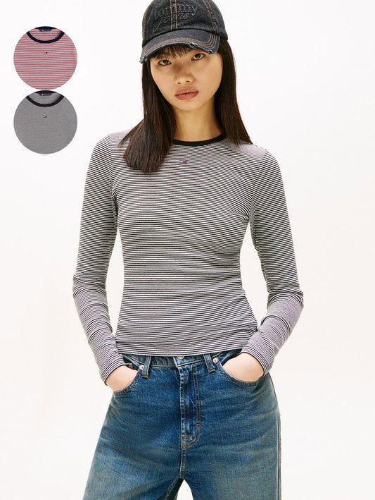 【WE ARE】韓國TOMMY JEANS條紋T恤T32G0TTO03TWT1