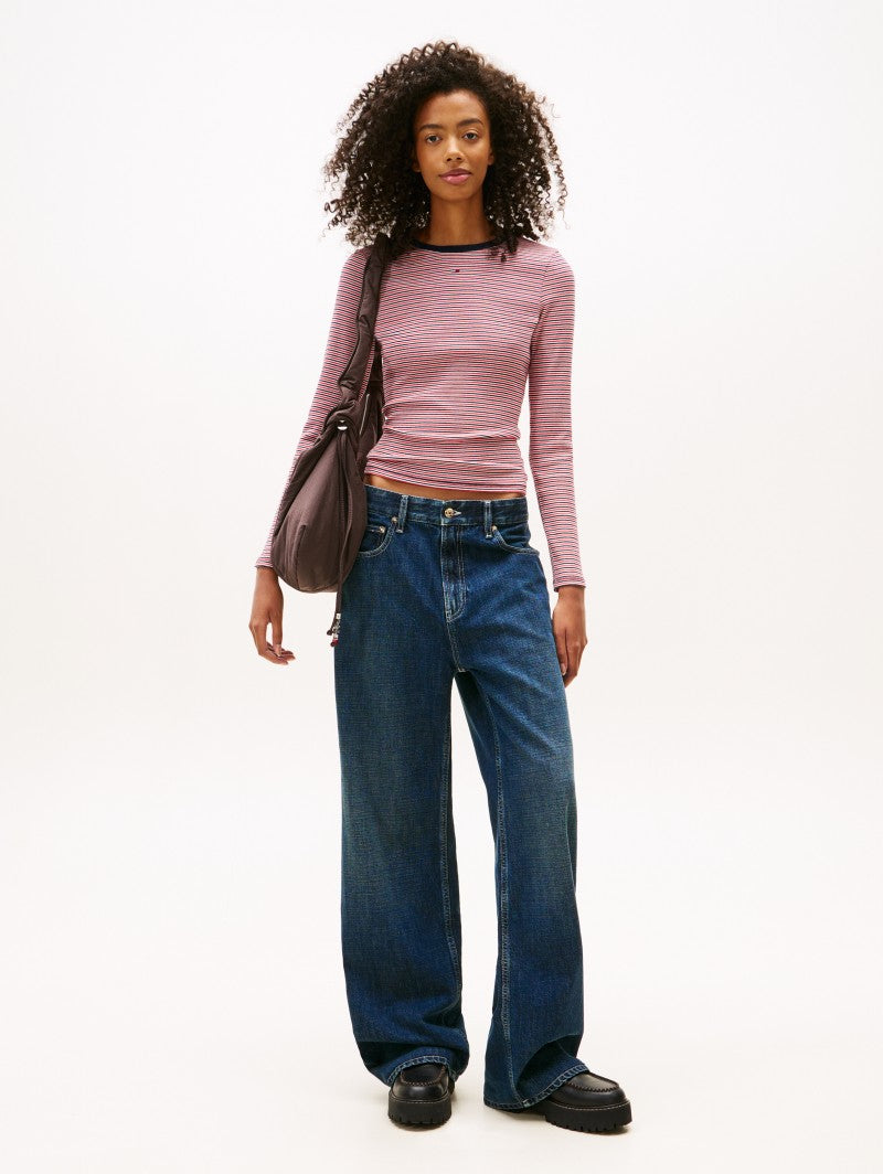 【WE ARE】韓國TOMMY JEANS條紋T恤T32G0TTO03TWT1