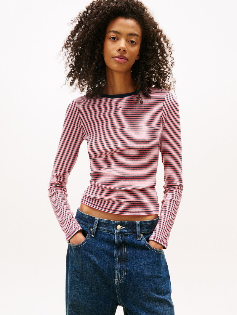 【WE ARE】韓國TOMMY JEANS條紋T恤T32G0TTO03TWT1