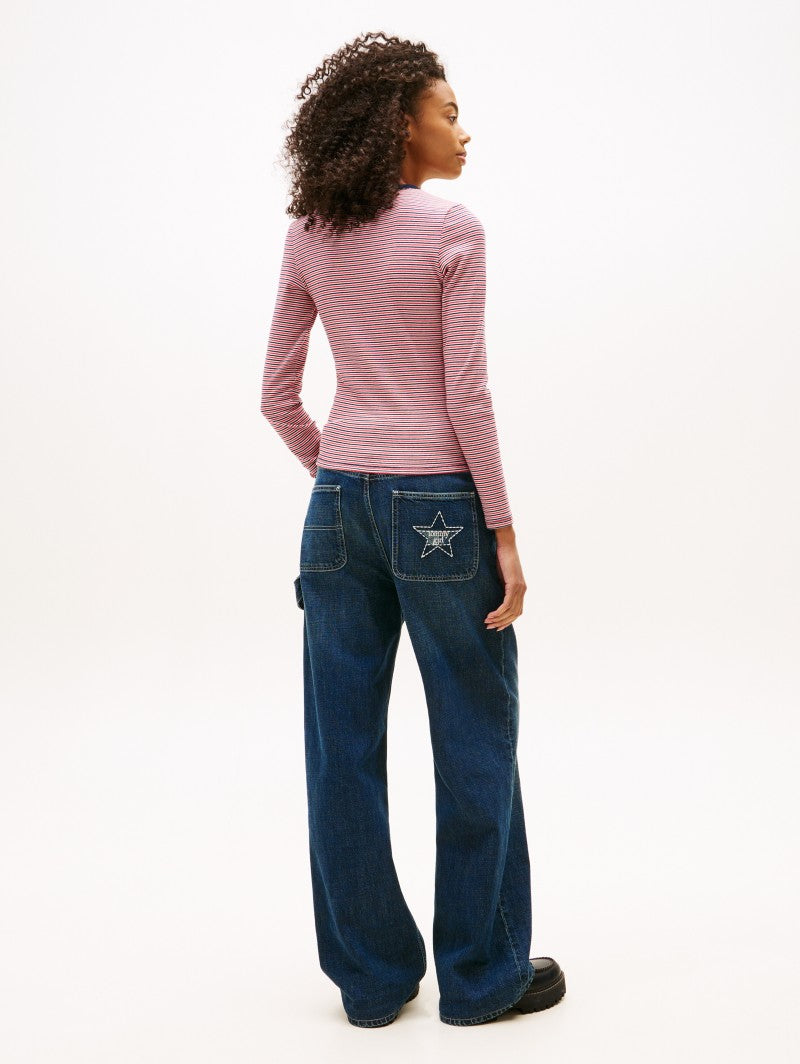 【WE ARE】韓國TOMMY JEANS條紋T恤T32G0TTO03TWT1