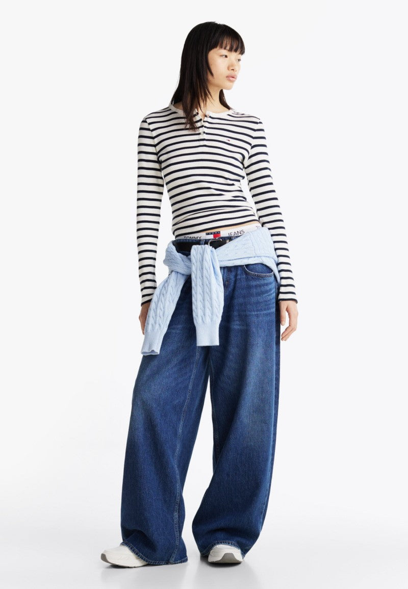 【WE ARE】韓國TOMMY JEANS條紋T恤T32G0TTO10TWT1