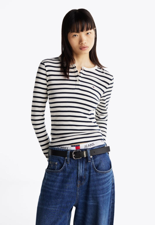 【WE ARE】韓國TOMMY JEANS條紋T恤T32G0TTO10TWT1