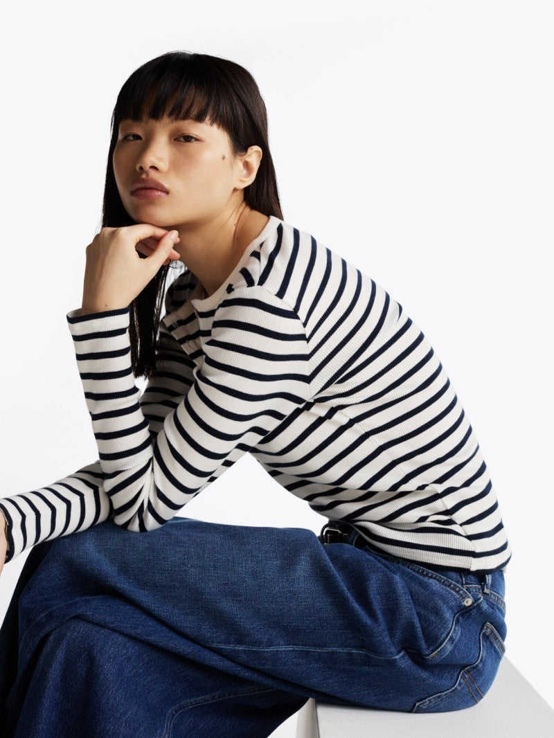 【WE ARE】韓國TOMMY JEANS條紋T恤T32G0TTO10TWT1