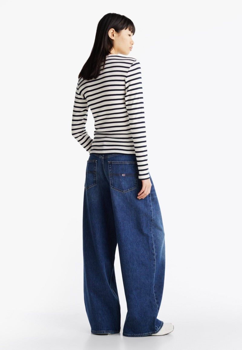 【WE ARE】韓國TOMMY JEANS條紋T恤T32G0TTO10TWT1