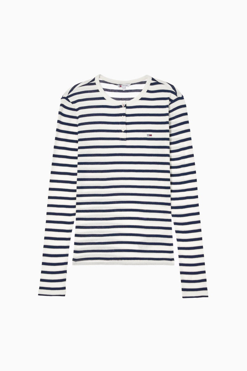 【WE ARE】韓國TOMMY JEANS條紋T恤T32G0TTO10TWT1