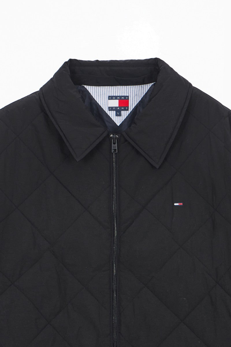 男款【WE ARE】韓國TOMMY JEANS 菱紋連帽（可拆）鋪棉外套T32G0WJC10TML1