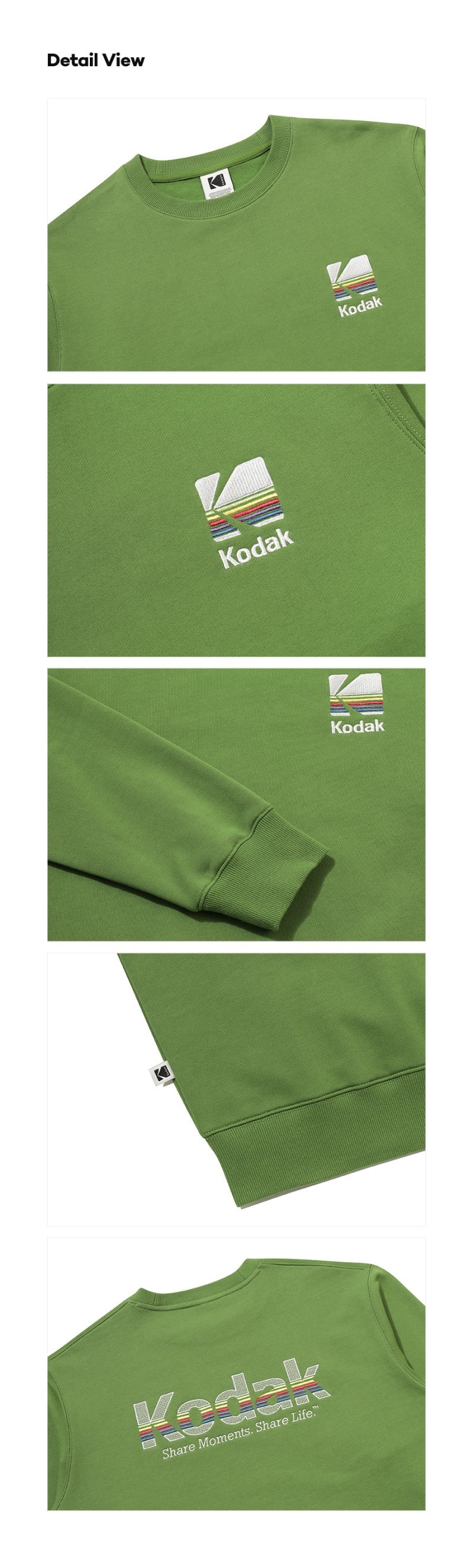 【WE ARE】韓國KODAK柯達圓領大學T衛衣K6123LFSP1