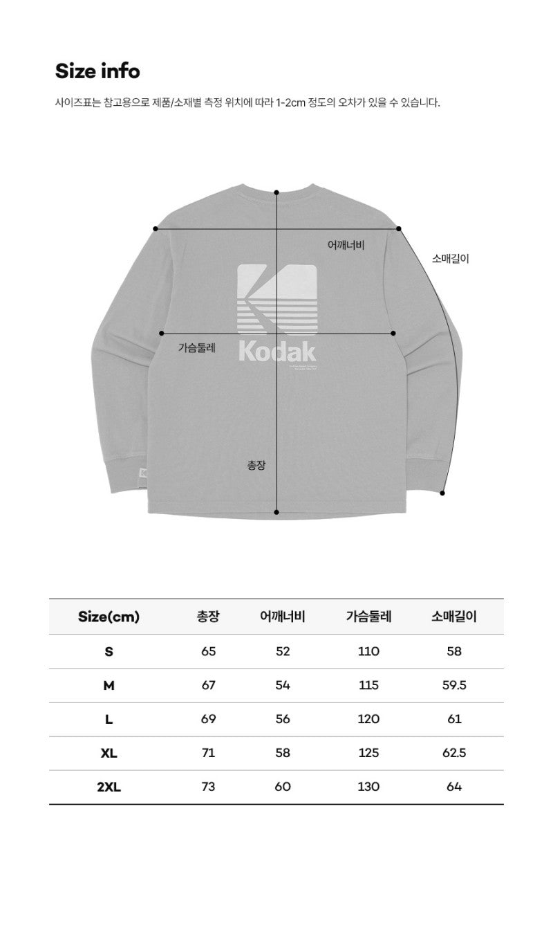 【WE ARE】韓國KODAK柯達圓領長袖T恤上衣K5123ERL36