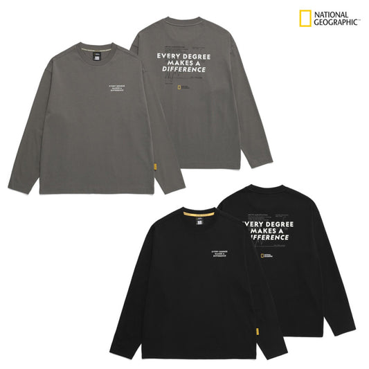 【WE ARE】Korea NG National Geographic Temperature Long Sleeve T-Shirt N243UTS020