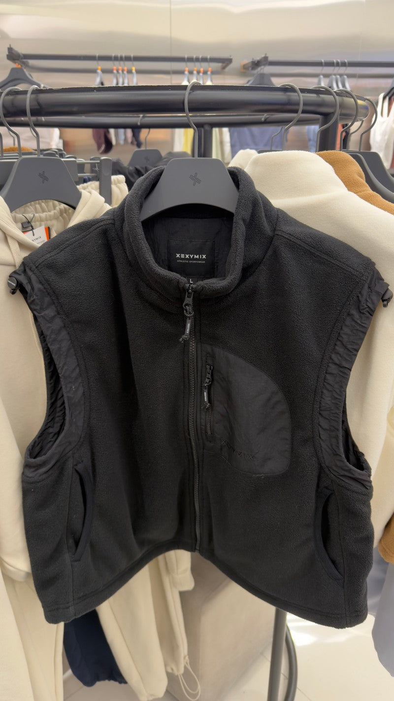 大茜選品【WE ARE】韓國Xexymix 女款立領羊羔毛背心XTFVT01J3