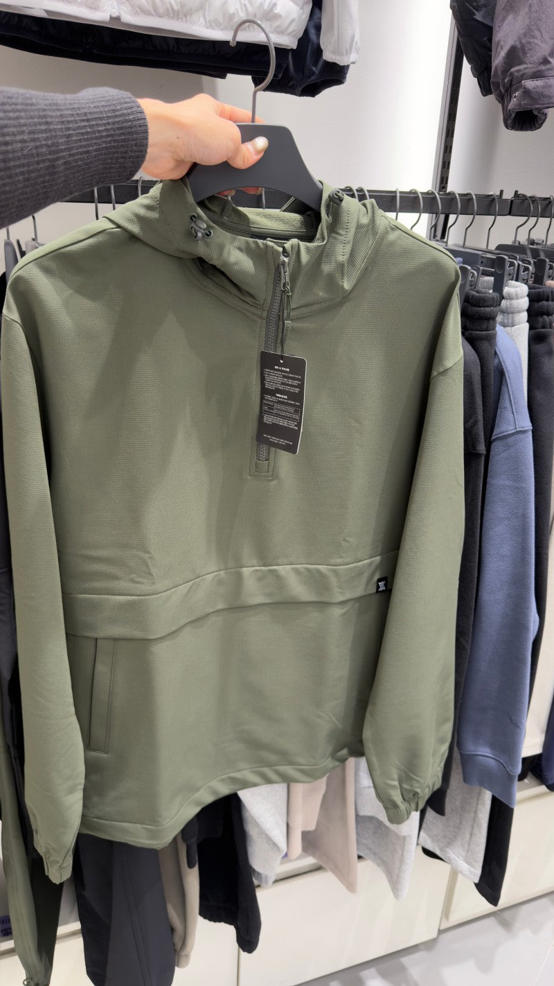 大茜選品【WE ARE】韓國Xexymix 男款半拉鏈風衣帽Ｔ XMK4TL1101