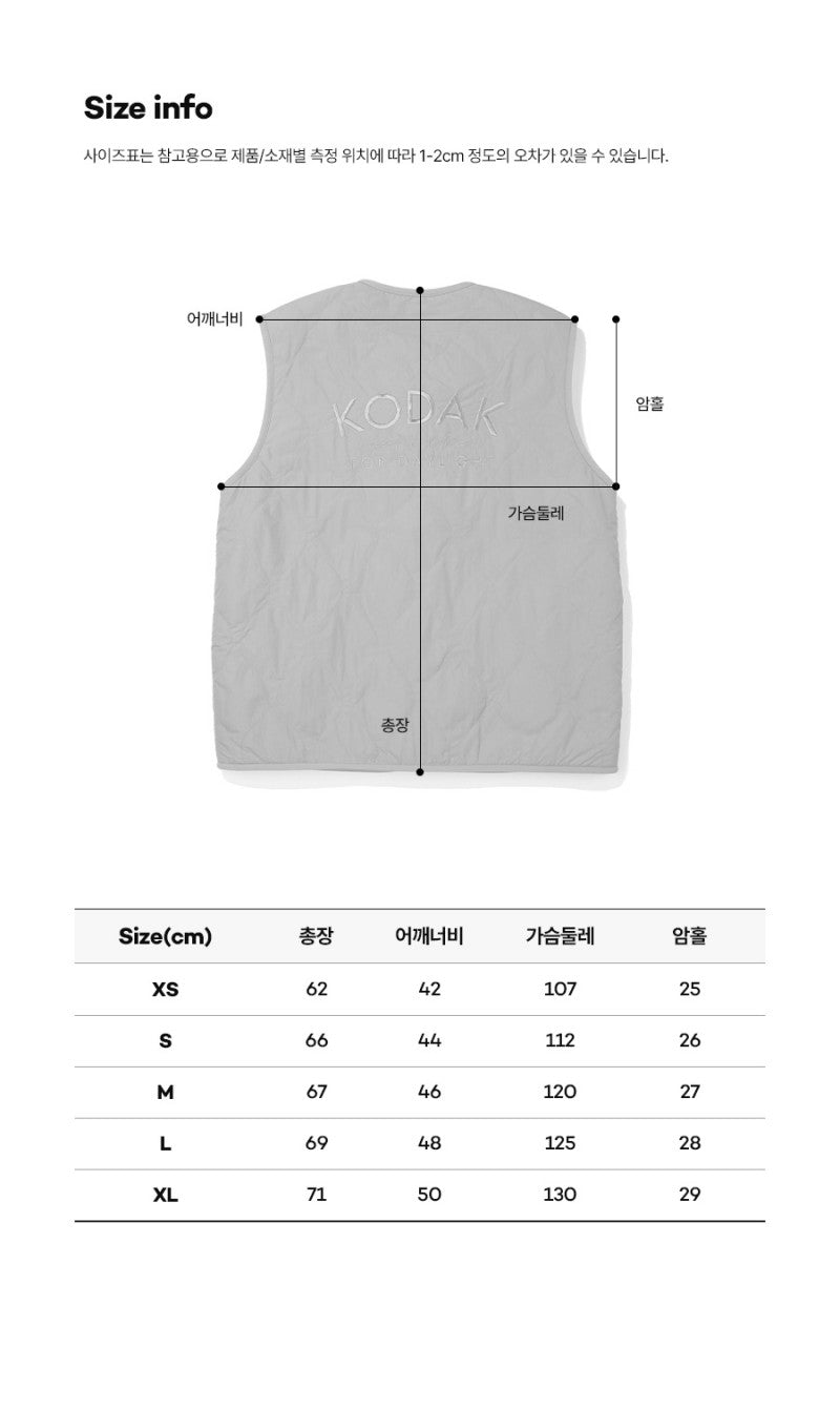 【WE ARE】韓國柯達KODAK保暖雙面背心 K4323LFV93