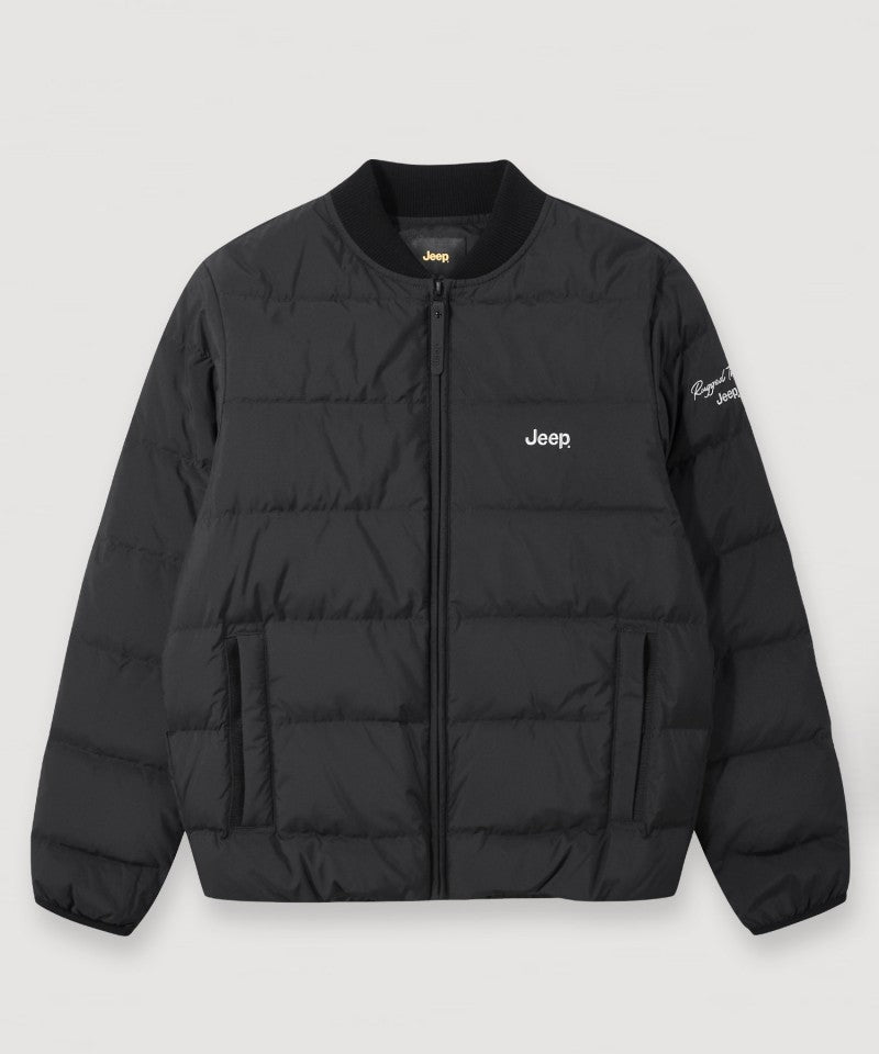 【WE ARE】韓國JEEP 異材質衣領鴨絨羽絨防潑水外套  JQ4JPU491