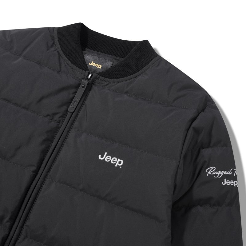 【WE ARE】韓國JEEP 異材質衣領鴨絨羽絨防潑水外套  JQ4JPU491