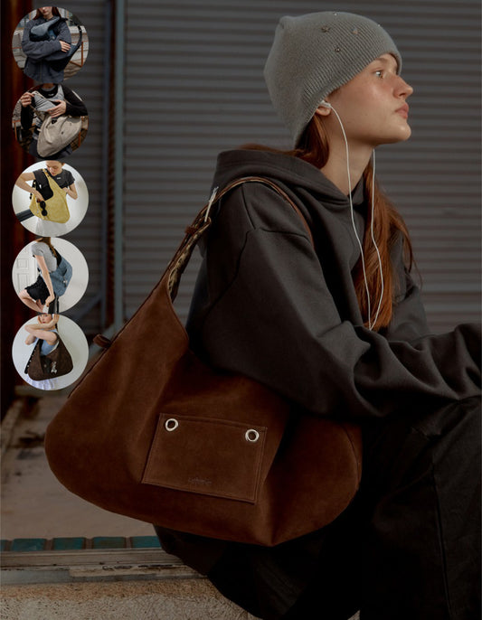 【WE ARE】韓國Leterie時尚單肩包BUCKLEREVERSIBLESHOULDERBAG